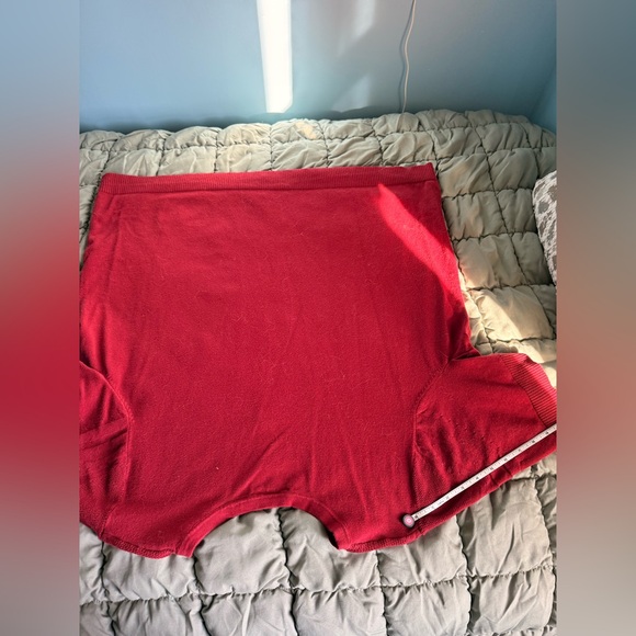 CJ Banks Red Short Sleeved Sweater Catdigan - Picture 12 of 16